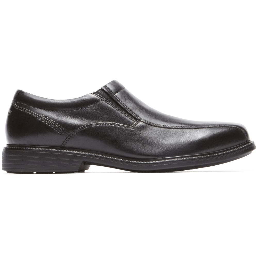 Rockport Charles Road - Mens Slip-Ons - Black - NZ (UBP-129387)